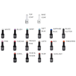 Gel Nail Varnish 9.5ml - Assorted Colours